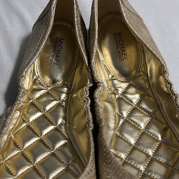 Michael Korda Gold Flats - Picture 10 of 13